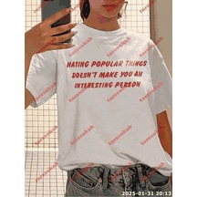 Slogan Unisex Yazılı Oversize Tshirt Twgwbr54 Beyaz