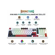 Bronzturq Mk1176 3n1 Wired + 2.4g + Bluetooth Rgb 101 Tuşlu Anti-ghosting Mekanik Klavye