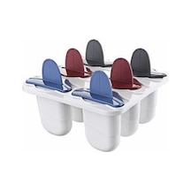 Dondurma Yapma Kalıbı 6 Lı Set Çubuklu Buzluk Meybuz