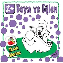 Boya ve Eğlen - Mor Kitap - 32 Adet Çıkartma- Parıltı Yayınları