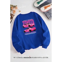 Macklin Unisex Kadın Erkek Hızlı Ve Öfkeli Bullet Suki Evo Ix Özel Tasarım Baskılı Bisiklet Yaka Sweatshirt Mavi1 Mck1394 Mavi