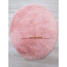 Doğuş Tavşan Tüyü Pudra Oval 140 x 200Cm Peluş Halı
