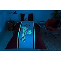 1905 Glow Standart Pamuk Nevresim Takımı, Kırmızı, Tek Kişilik 0