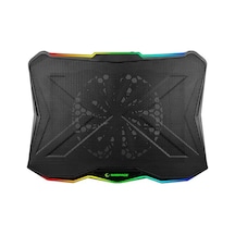 Rampage Ad-rc8 Showy Siyah 180mm Fan 15''-17'' Rgb Işıklı Notebook Soğutucu Stand-121104