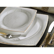 Aryıldız AR31018 Prestige Bone SQUARE 60 Parça Porselen Yemek Tak