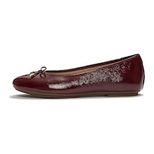 E19 Dark Merlot Babet Kadın Diğer A0k-001/e19 Fitflop Delıcato Bow Soft Leather Ballet Flats Kahverengi