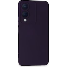 Uryport Vivo Y17s Kılıf Nano İçi Kadife Silikon - Mor