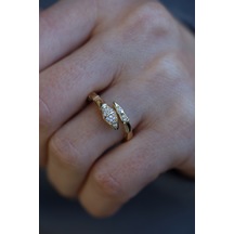Yenigün Kuyumculuk 14 Ayar Altın Taşlı Yılan Yüzük Yzk26473 Yenigün Kuyumculuk 14 Ayar Altın Taşlı Yılan Yüzük Yzk26473