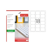 Tanex Tw-2067 67X46 MM Laser Etiket 100 Ad.