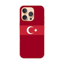 İphone 16 Pro Uyumlu Türk Milli Takım Kırmızı Forma Baskılı Silikon Kılıf Renkli