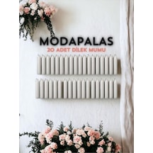 Tr Hilal Mum Beyaz Mum Bakkal Mumu Dilek Mumu 20 Li 10cm Beyaz Tek Ebat 10 X 10 Genel