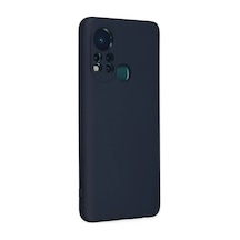 İnfinix Hot 11s Kılıf Nano İçi Kadife Silikon - Lacivert 0.2M-Çok Renkli