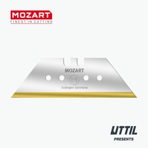 Mozart Blades Tin Kaplamalı 60 Mm Kanca Bıçak 10'lu Yedek
