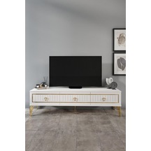 150 CM KLAS MDF MEBRAN KAPAK EKRU GOLD