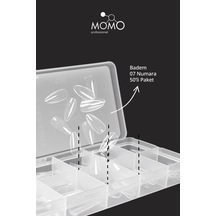 Momo Professional Soft Gel Tips Badem No:07 Tek Boy 50 Li Yedek Paket