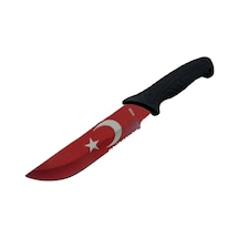 Ayyıldız Mf032 Rd Kırmızı Bıçağı 31cm - Testere Detaylı Bıçak, Kılıflı, Plastik Sap