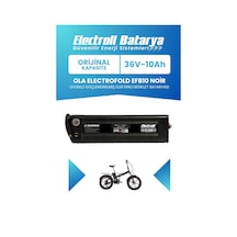 Ola Electrofold Efb10 Noir Uyumlu Batarya Standart Kapasite 36v 10ah Güçlendirilmiş Elektrikli Bisiklet Bataryası Siyah