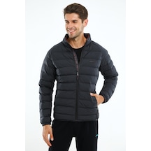 Maraton Sportswear Regular Erkek Dik Yaka Uzun Kol Basic Lacivert Mont 20112-lacivert Lacivert
