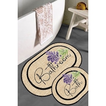 Home Bano 2lı Banyo Halısı Set Djtbanyo Renkli