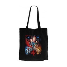 Stranger Things Home Siyah Kanvas Bez Çanta Siyah