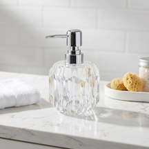 1 Adet Akrilik Sıvı Sabunluk 180 Ml - 3 Farklı Renkli Kırılmaz Şeffaf Banyo Ve Mutfak Düzenleyici Şık Losyon Ve Sabun Pompası Organizer Asorti 000 Açık Krem