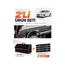 E-biz Renault Talıant Ekransız 2021-2026 Torpido + Tay Tüyü Çanta - Siyah-kahverengi - Da002