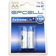 Efcell HR-1100 1100 mAh 1.2 V AA Ni-MH Şarj Edilebilir Kalem Pil 2'li