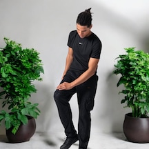 Erkek Jogger Kargo Cep Pantolon Siyah
