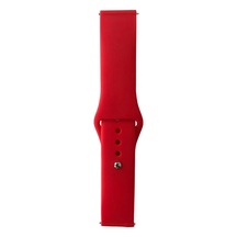 Gear S3 Band Serisi 22mm Klasik Kordon Silikon Strap Kayış - Siyah