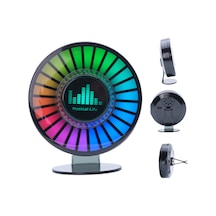 Rgb Sese Duyarlı Şarjlı Disko Led Oto Koku Hazneli - Usb Güçlü Led Ortam Müzik Ritim Aydınlatması