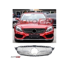Mercedes W205 Diamond Ön Panjur Izgara Seti Amg 2019+ C Serisi