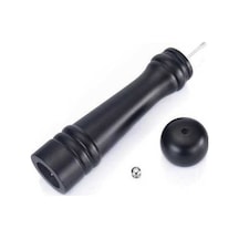 Didadodo : Fonksiyonel Tasarım : Manuel Tuz & Biber Öğütücü - Baharatlı Mutfak Pratikliği Şık Baharat Değirmeni - Siyah Siyah Siyah