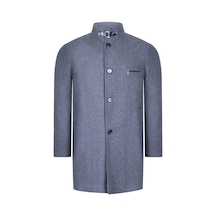 Plt8367 Dewberry Erkek Palto-Koyu Düz Gri-Koyu Düz Gri Koyu Gri