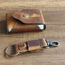 Sumerian Leather Craft Deri Sigara Kılıfı Taba