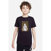 Tshirthane Pubg Praise The Winner Baskılı Unisex Çocuk Siyah T-Shirt