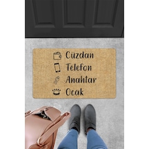 Evaşk Kapı Önü Paspası Vinil Kaymaz Tabanlı 45 X 70 Evaşkdm10112