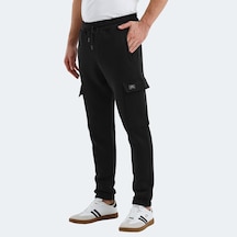 Slazenger VALORA Erkek Cepli Dar Paça Siyah Eşofman Altı