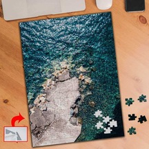 Deniz, Kayalar, Doğa 240 Parça Puzzle Yapboz Tablo-a0690