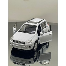 1.36 Ölçek Toyota Rav 4 Metal Oyuncak Araba - Beyaz