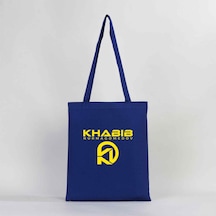 Khabib Logo Mavi Gabardin Bez Çanta