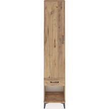 Arges Dolap 2 Raflı Tek Çekmeceli Tek Askılı 44x30x221 Çam-çam Çam