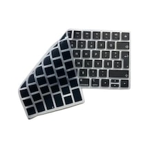 Apple Magic Keyboard 2 A1644 Uyumlu Klavye Koruyucu Türkçe F Dizilim Daktilo Tipi Silikon Kaplama Uk Iso Ters L Enter Ultra İnce Kaymaz Toz Ve Sıvı Koruma Keyboard Cover Siyah