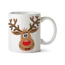 Reindeer-png İki Tarafı Baskılı Kupa Bardak Çok Renkli