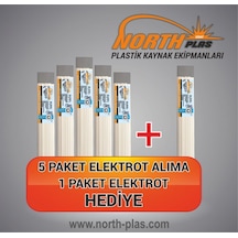 Pp P Beyaz Geniş Plastik Kaynak Elektrot 6 Pak .