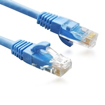 Ods 0.3m Cat6 Utp Lszh Saf Bakır Mavi Patch Kablo 10'lu Paket