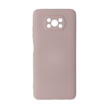 Pocophone X3 Kılıf Nano İçi Kadife Silikon - Pudra Bz8683140426439