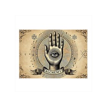 El Ve Alchemy Tasarımı Mdf Poster