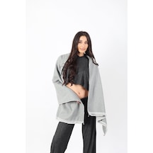 Şık Kullanım Pamuk Polyester Şal-füme