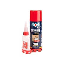 404 Mdf Aktivatörlü Hızlı Yapıştırıcı 50 Gr + 200 Ml Soğutucu