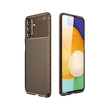 Mey İthalat Samsung Uyumlu Galaxy A36 Kılıf Auto Focus Karbon Kapak - Kahverengi